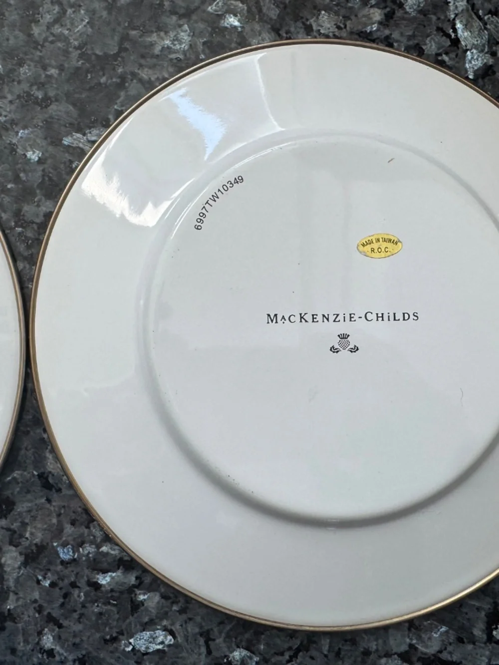 3 MacKenzie-Childs VTG Duck Enamel Plate 8